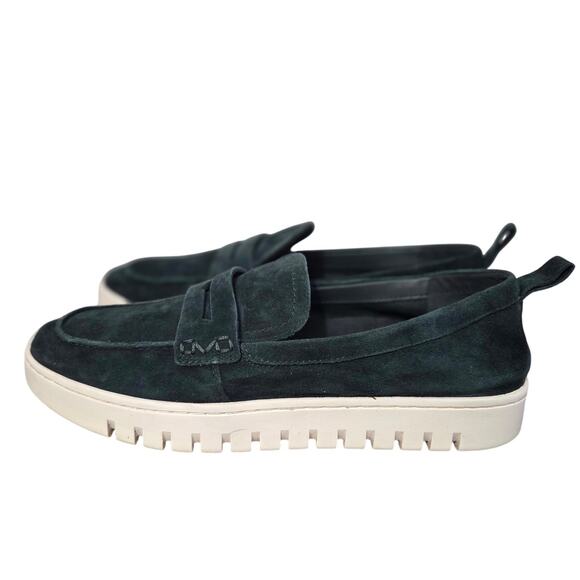 Vionic Size 10 Uptown Loafers Sacrab Dark Green Suede Driving Shoes - Picture 2 of 7